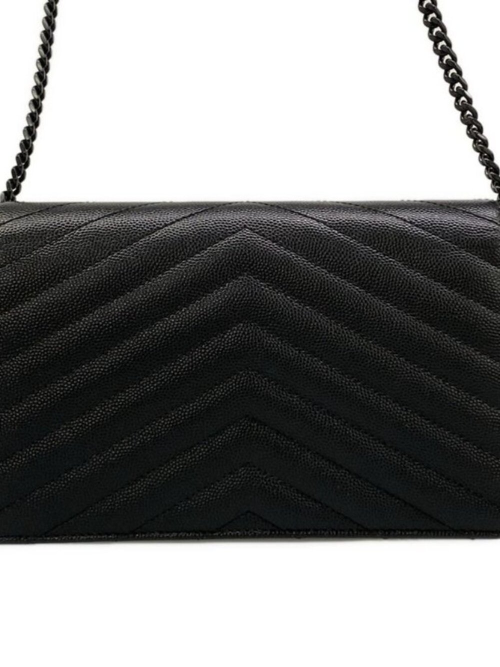 Saint Laurent Paris Wallet Cassandra Envelope Chain Black - Picture 2 of 13